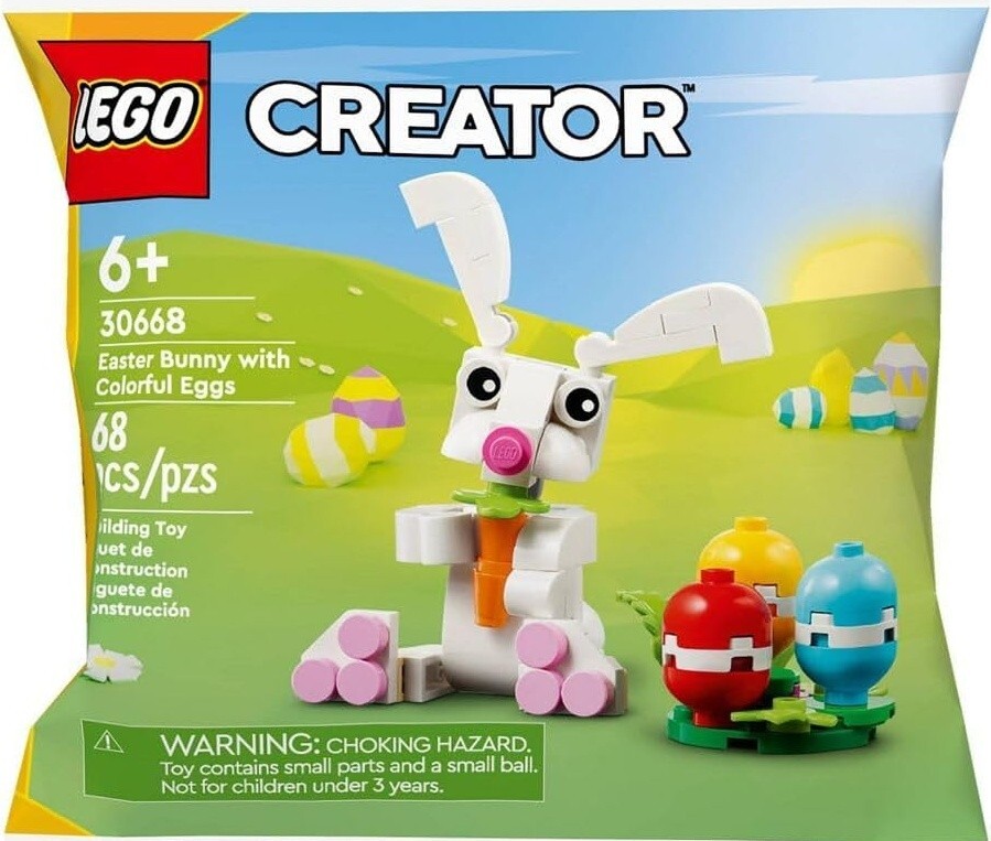 NEW LEGO EASTER BUNNY with Colorful Eggs POLYBAG Set 30668 gwp promo rabbit