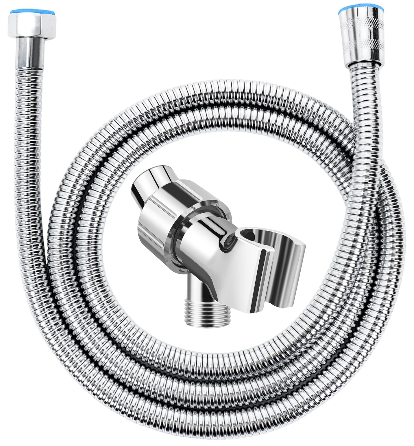 Adjustable Handheld Shower Head Holder and Hose Premium ABS Bracket 360 Degre...