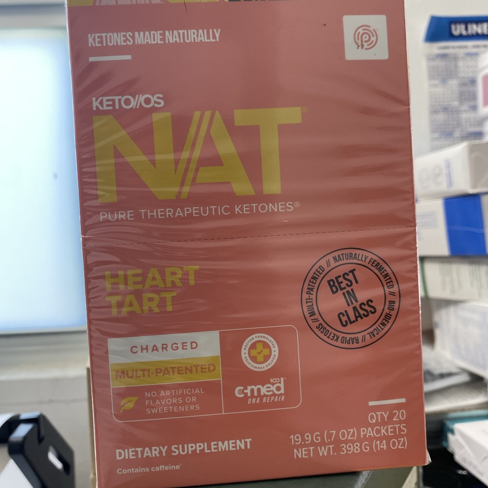 Pruvit NAT KETO OS Heart Tart 20 Packets In BOX. EXP: 3/27 New Freeshipping