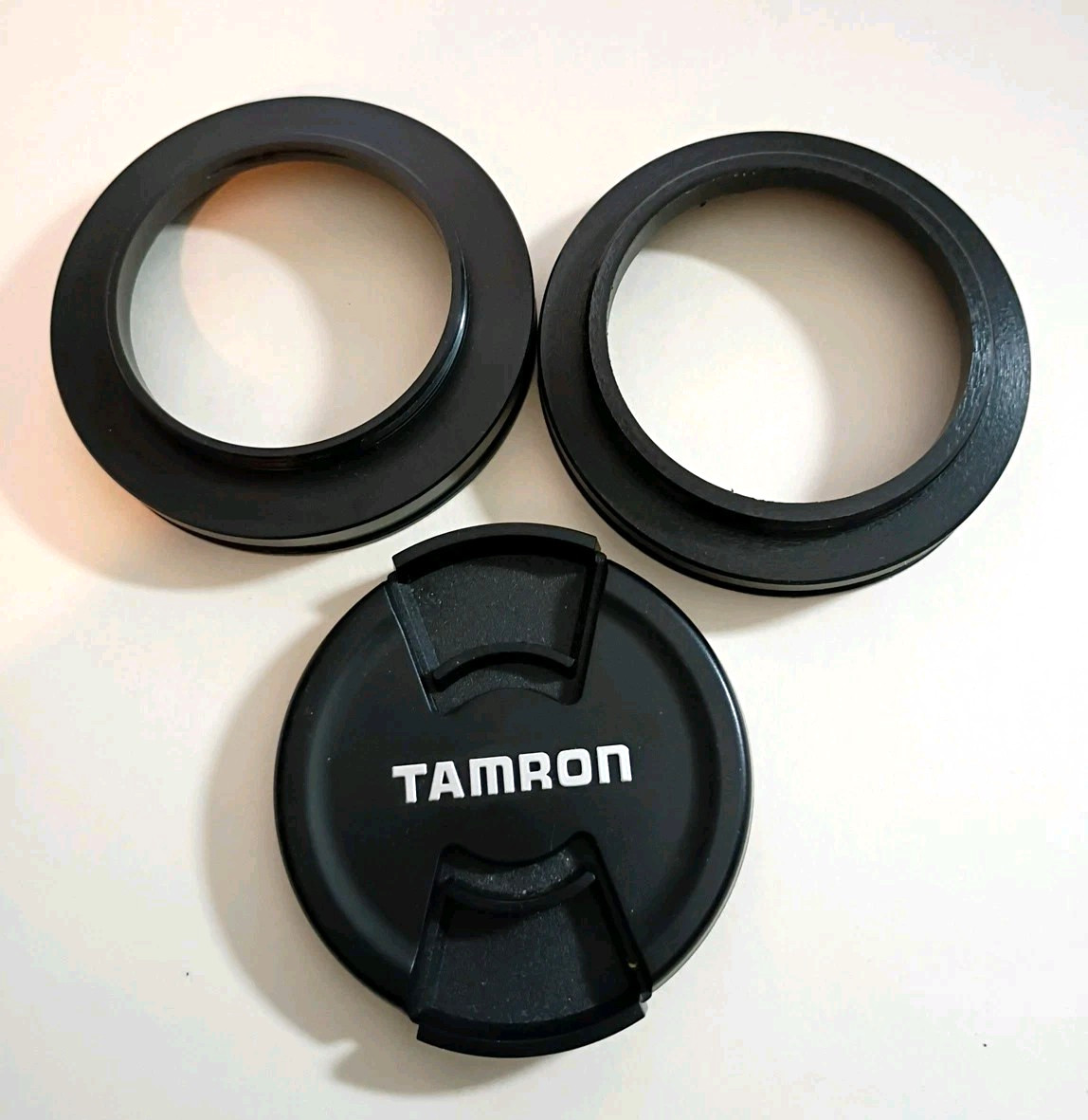 Used Tamron 62mm Lens Front Cap W/2 Outer  Covers ~Philippines