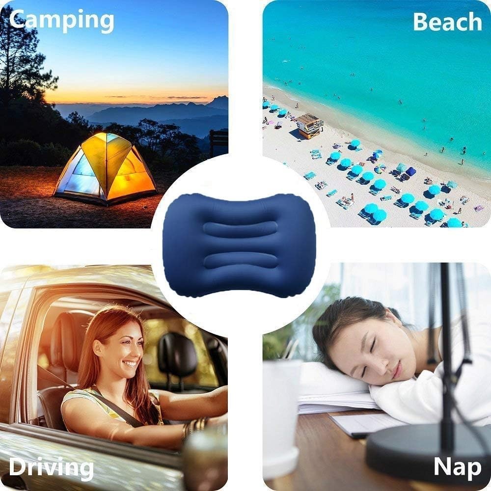 Ultralight Inflatable Camping Pillows - Compressible, Compact, Inflatable, Co...