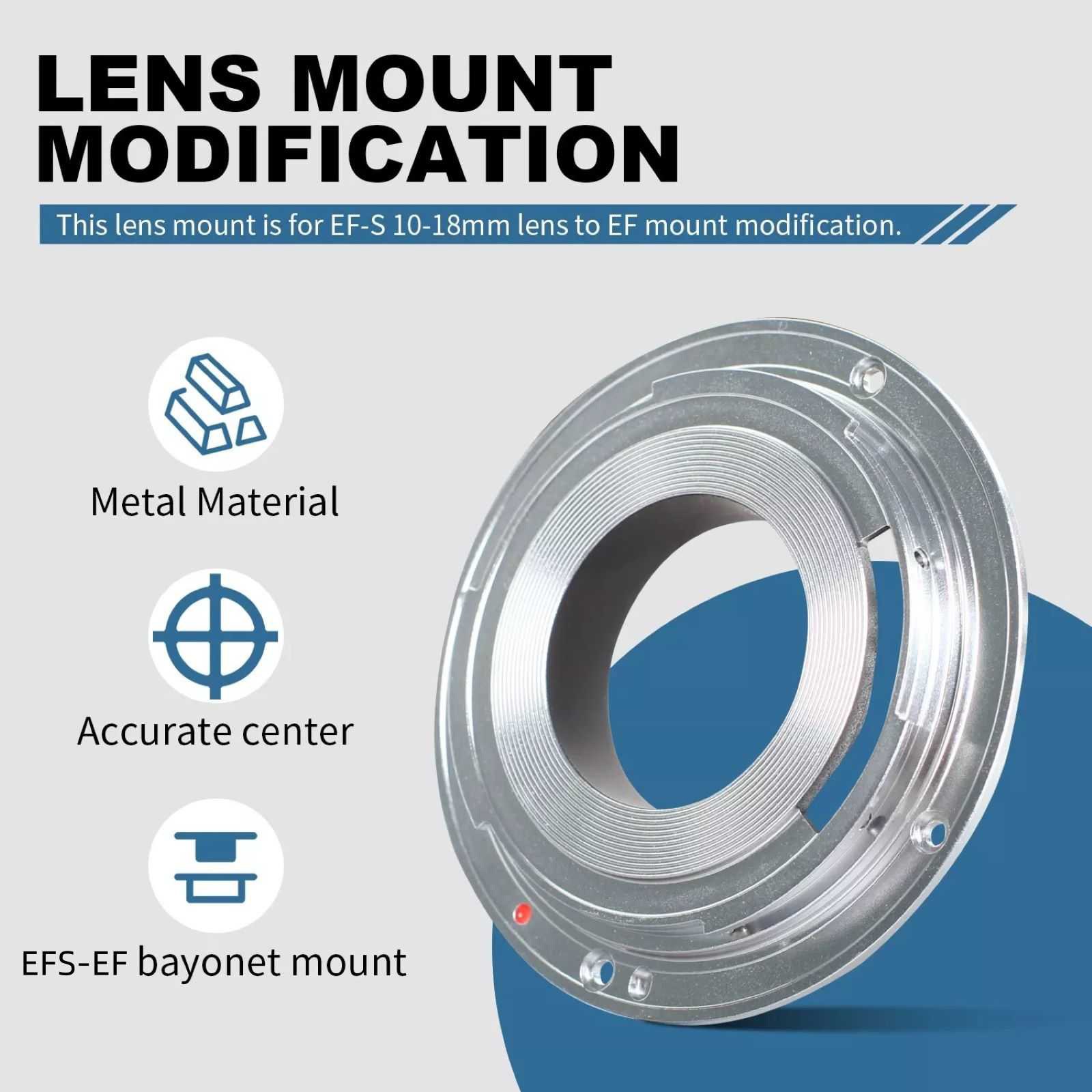 EF-S Lens to EF Mount Adapter Ring Accessory For Canon EOS Series With EF Mount