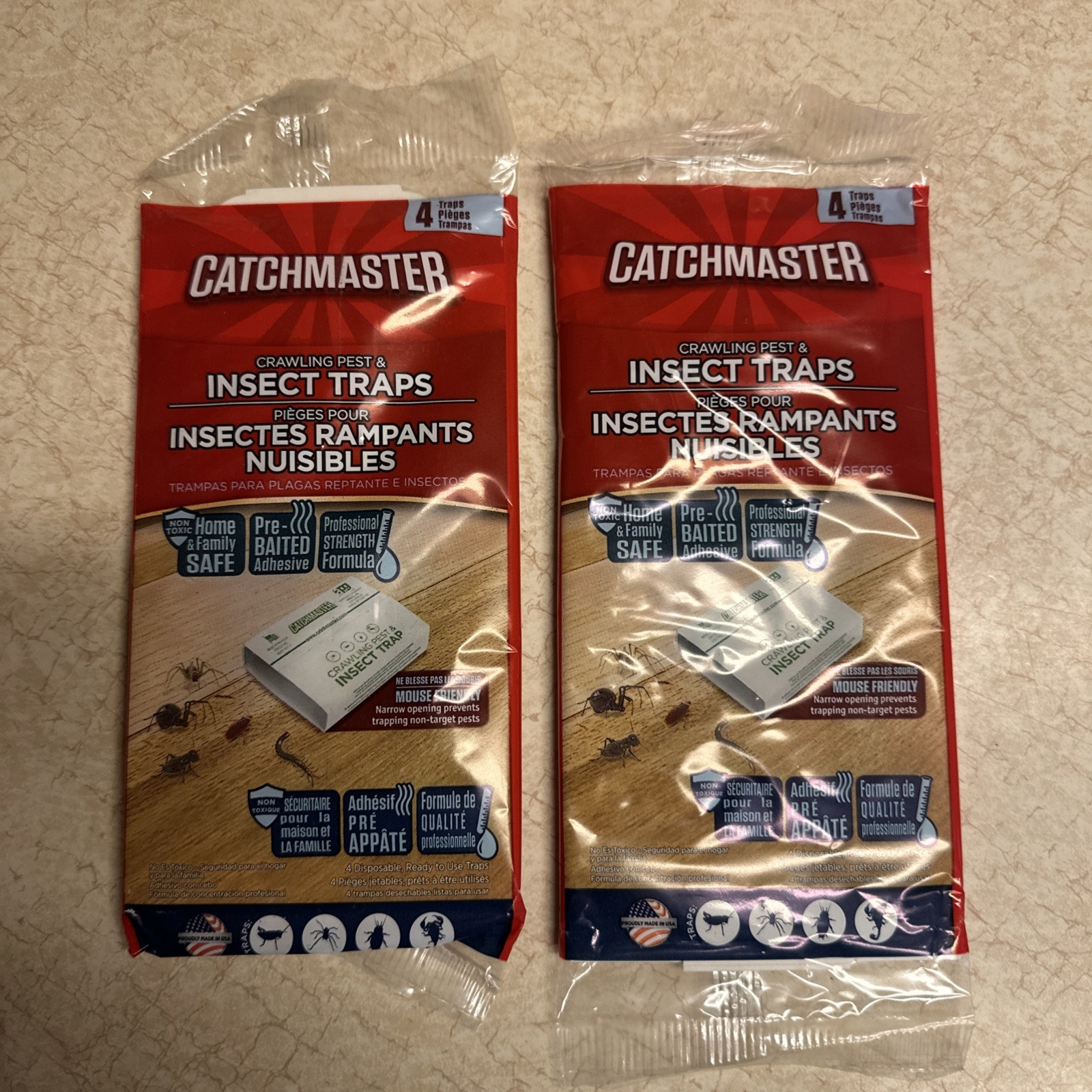 Catchmaster  Crawling Pest & Insect Glue Traps - 8 Traps
