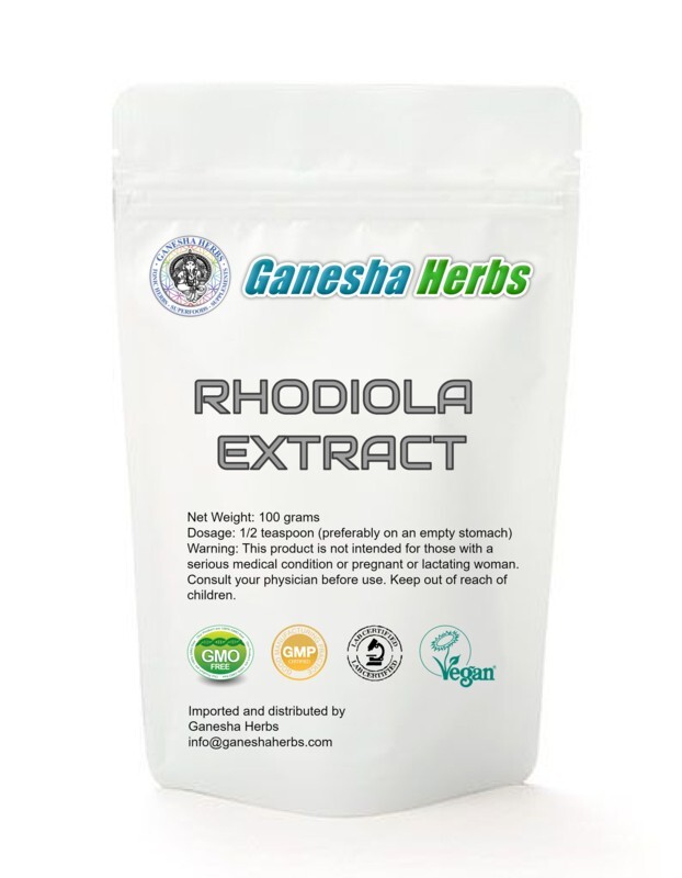 100% PURE ORGANIC  RHODIOLA ROSEA 20:1  EXTRACT POWDER  3.6 oz. - 1% ROSAVIN