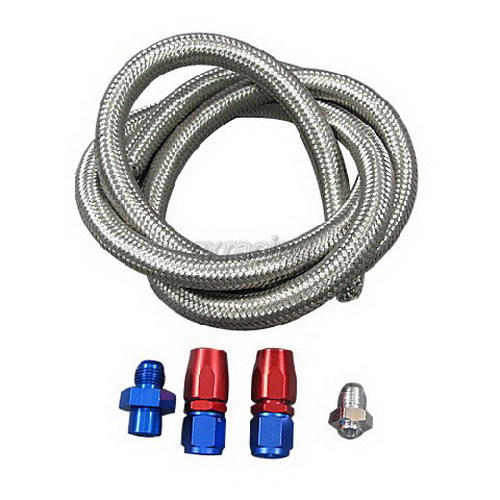 CXRacing Oil Pan Dipstick DIY Kit for LS LS1 LSx LQx Motor AN6 6AN 6-AN