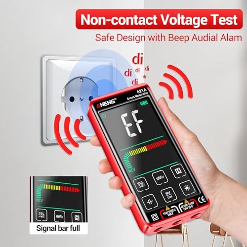 Digital Multimeter Tester Smart Touch TRMS 621A Backlit Color Touch Screen