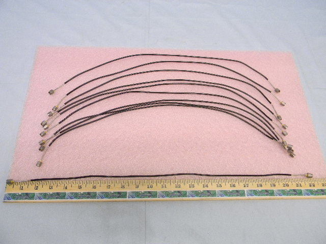 10 Each SMA Semi-Flexible RF Cable Assemblies DC-18-GHz 21" Long