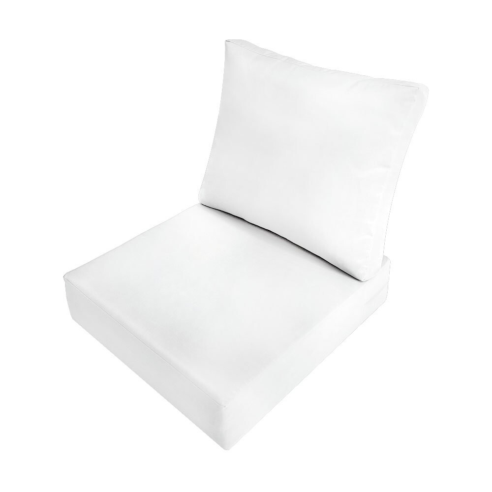 |SLIPCOVER ONLY| Outdoor Knife Edge Deep Seat Backrest Pillow Cover Small AD106