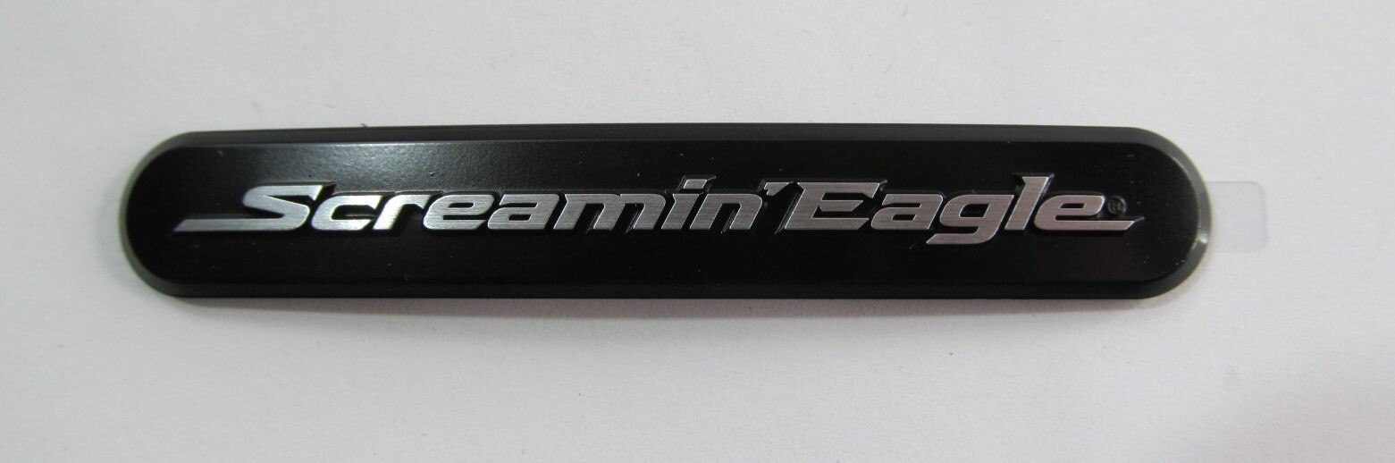 NEW SCREAMIN EAGLE 14101395-02 CYLINDER HEAD MEDALLION/ BADGE 78.5mm x 12mm