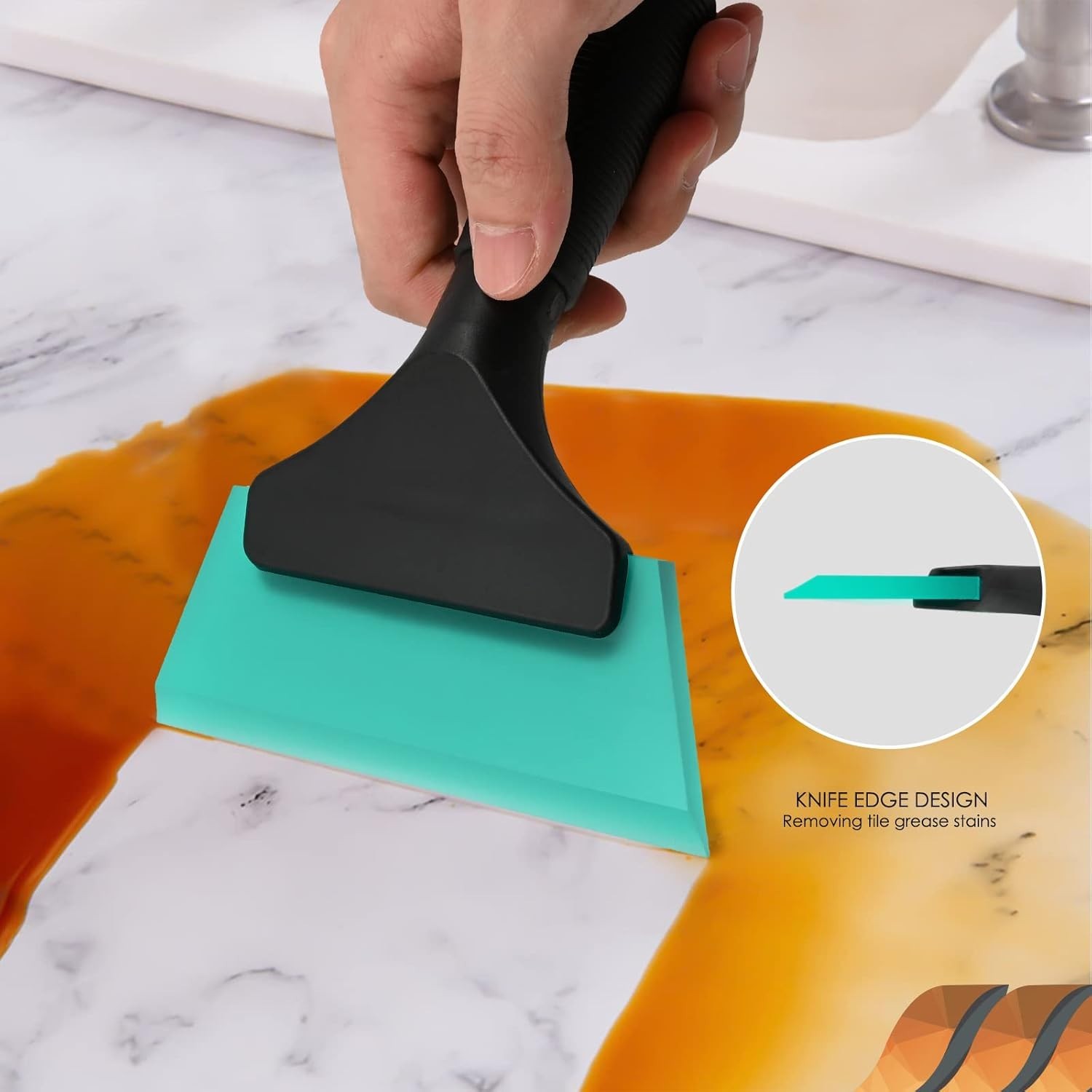 Small Squeegee 5 inch Rubber Window Tint Windshield Scraper for Car,Glass, Mi...