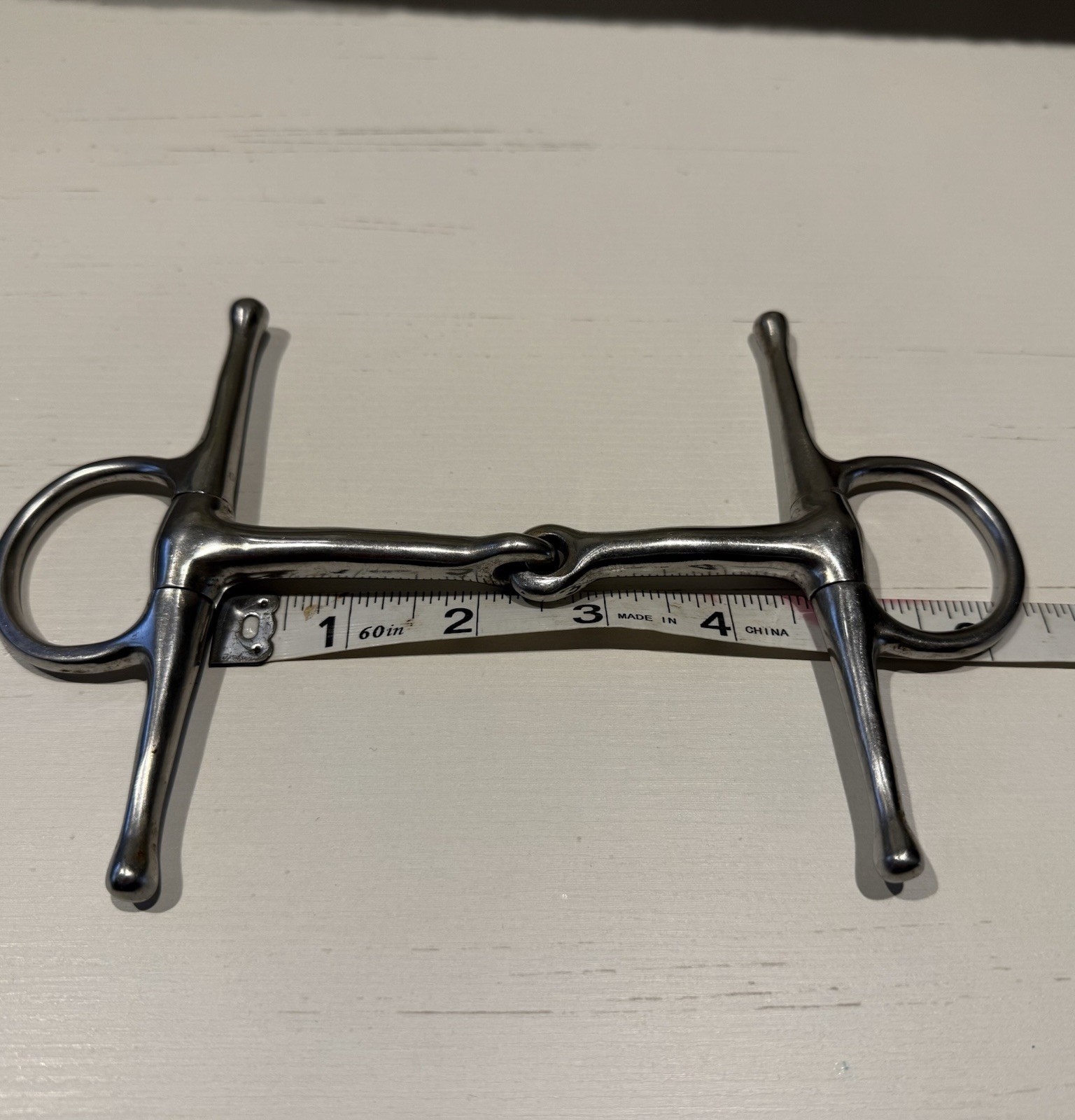 4.5" 4-1/2 Full Cheek Snaffle Bit English Hunter Jumper Pleasure Pony Horse