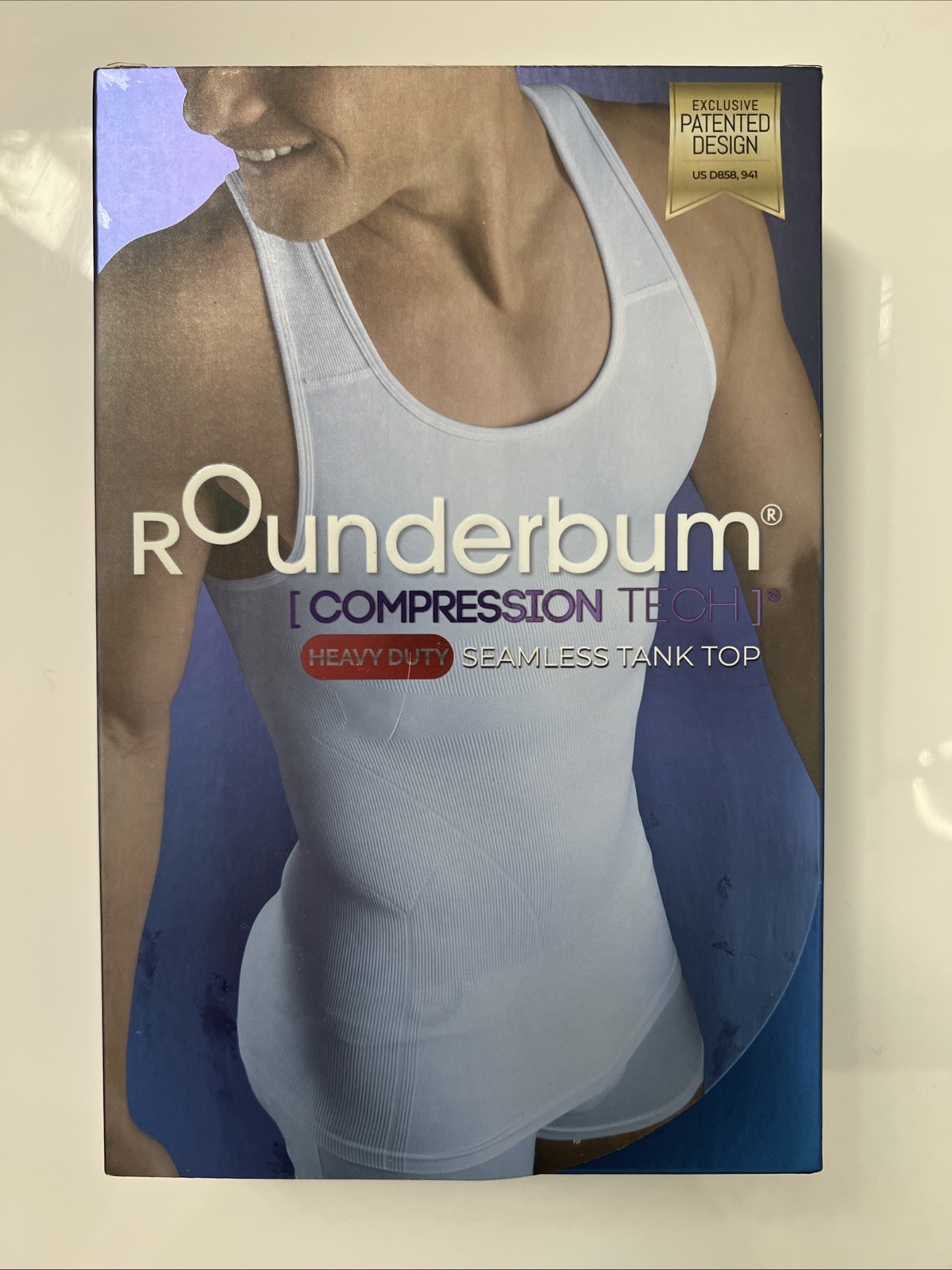 Rounderbum Heavy Duty Seamless Tank Top with Compression Tech - X-Large, Tan