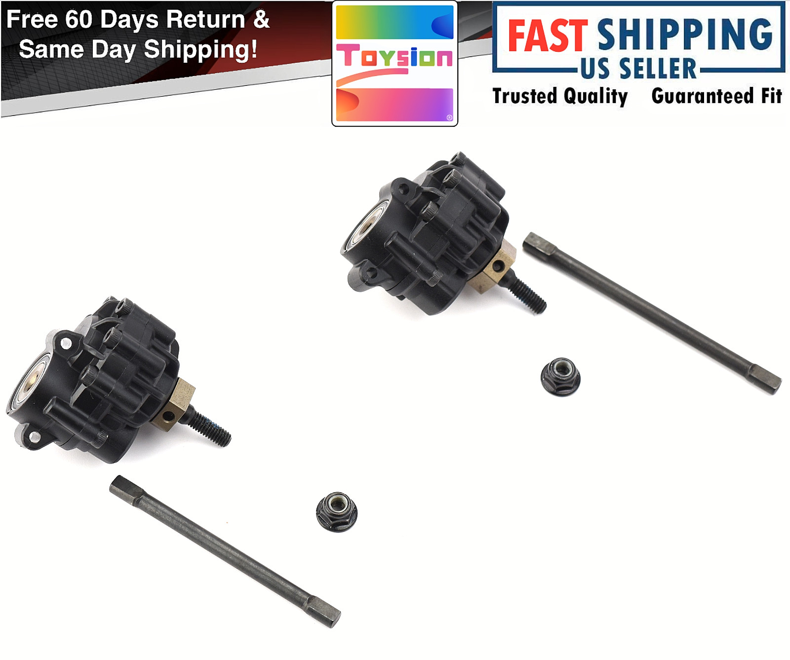 Fits Traxxas TRX-6x6 Flatbed HAULER Rear PORTAL Housings Gears Stub Axles Shafts