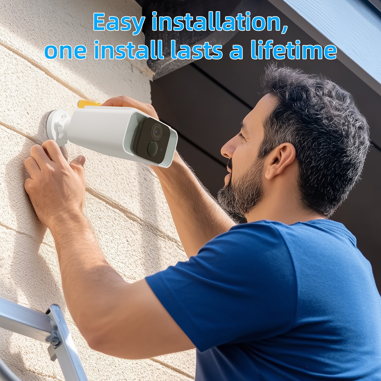 5G WiFi Security Cameras Wireless Outdoor with Integrated Solar Panel