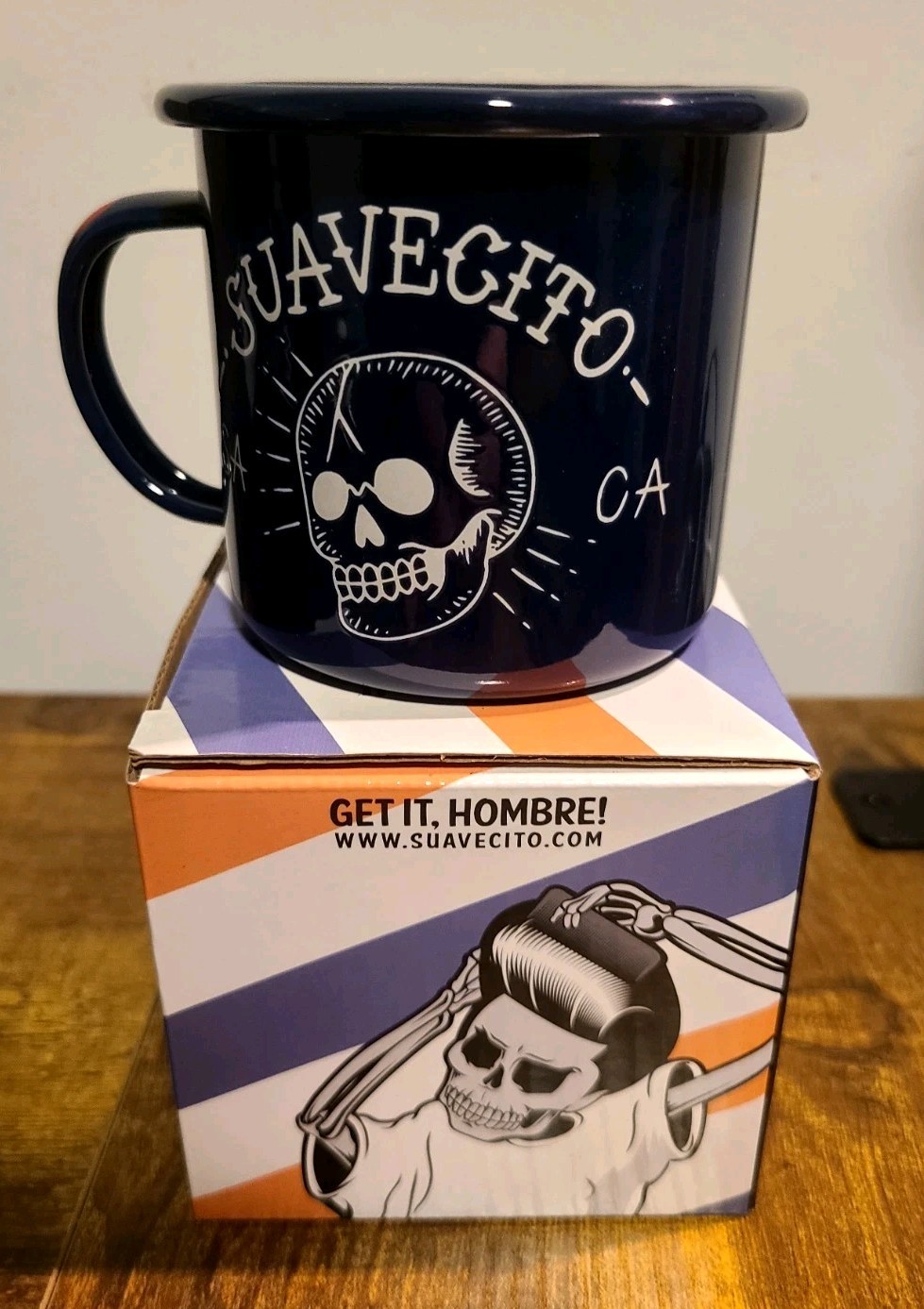 SUAVECITO ENAMEL CAMPING COFFEE MUG