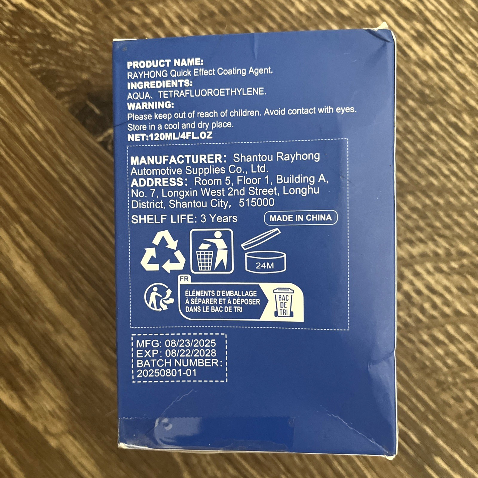 Ray Hong Quick Effect Coating Agent