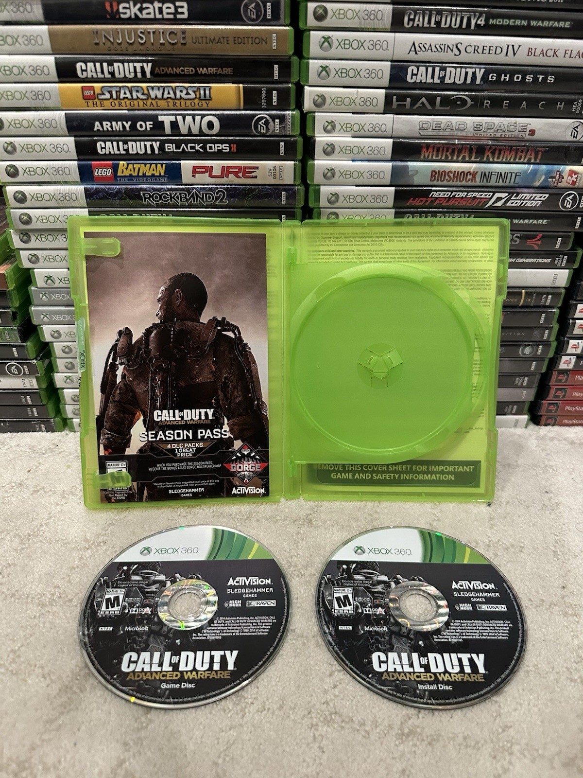 Call of Duty: Advanced Warfare (Microsoft Xbox 360) Complete CIB Tested 2 Disc