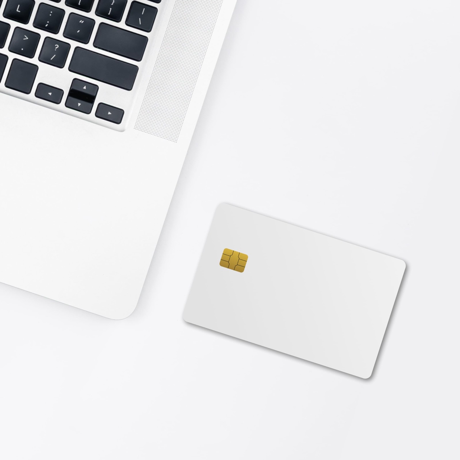 FIDO2 Security Key White PVC - Customizable NFC Card for 2FA MFA | Blank whit...