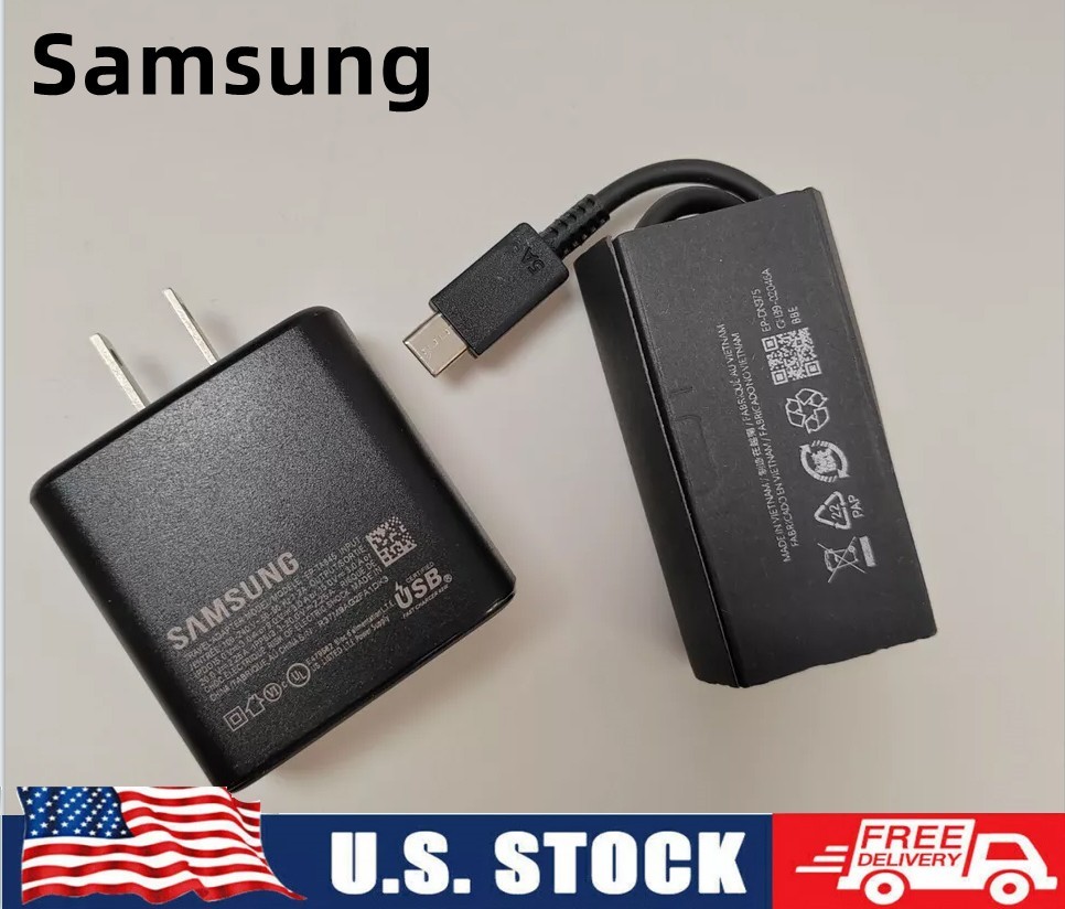 Original Samsung 45W Super Fast Charging Wall Charger for Galaxy S22 Ultra S24