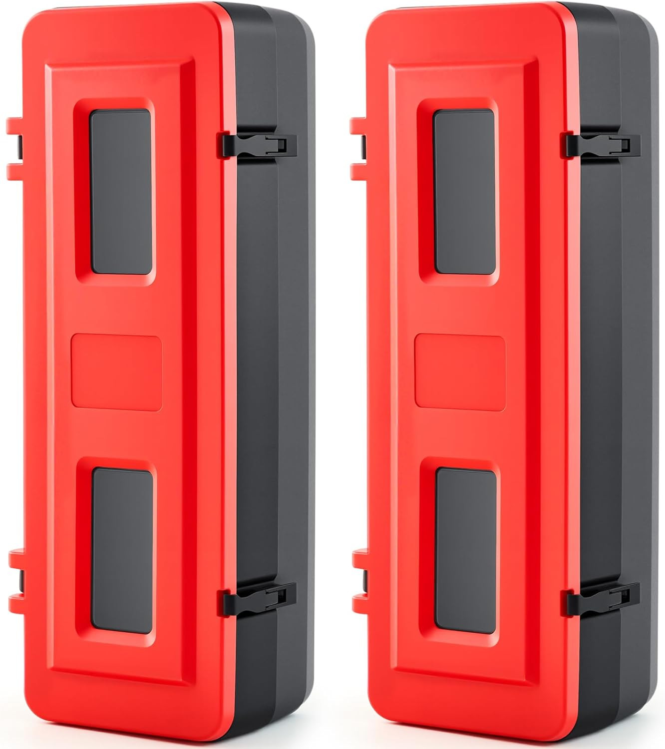Fire Extinguisher Cabinet Box - 2 Pcs Weatherproof Plastic Holder Case
