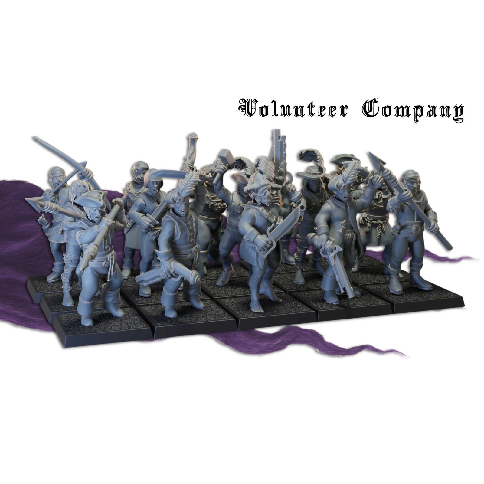 Rabenstadt Volunteer Company Militia - x10 or x20 - Fantasy Empire 28mm 32mm