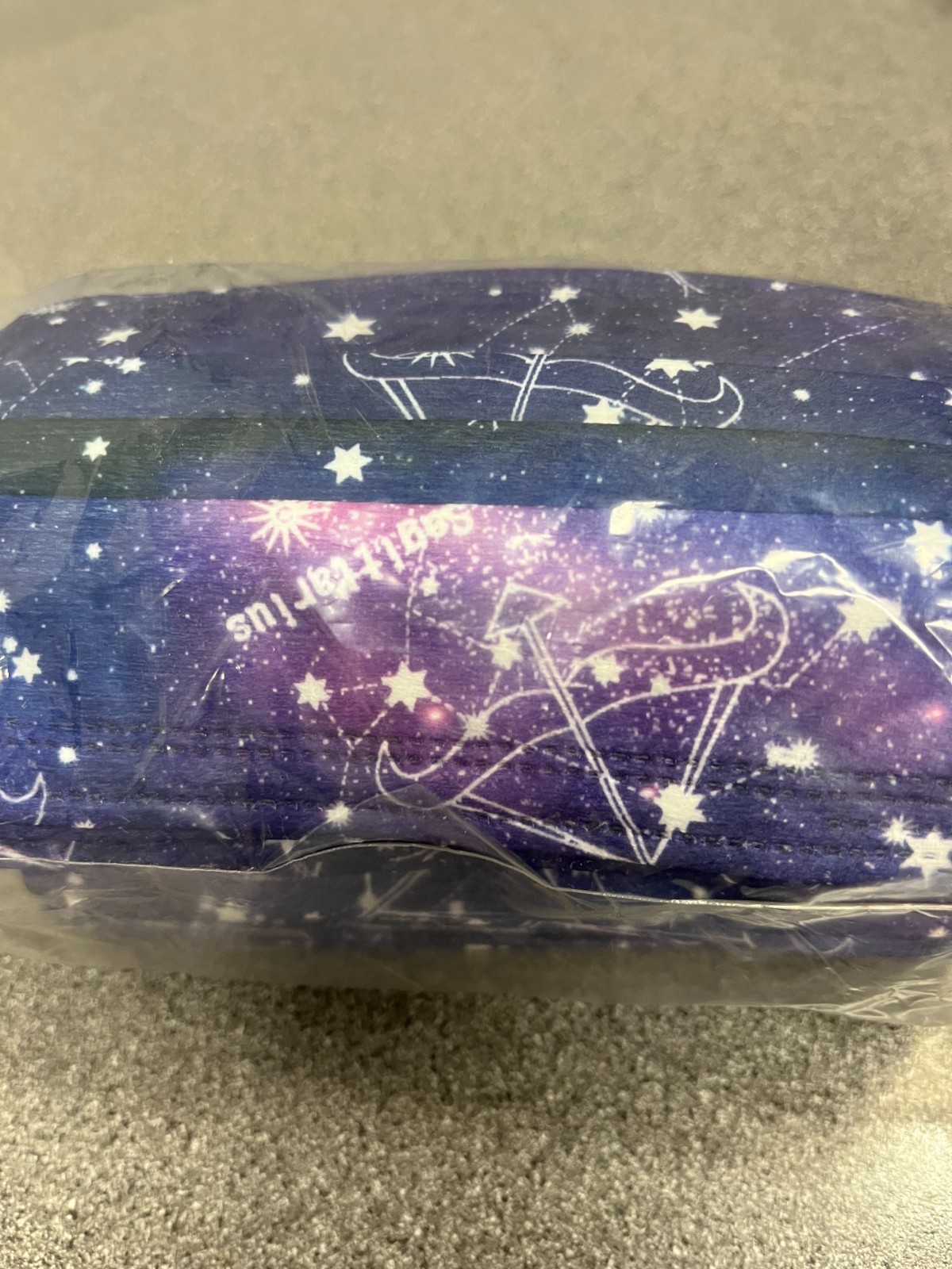 70pcs Kid's Size Sagittarius Pattern Face Masks Constellations Horoscope