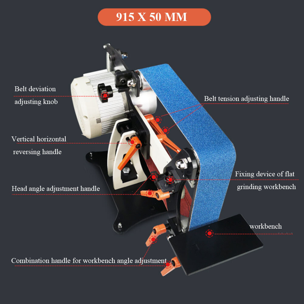 Abrasive Belt Grinding Machine Small DIY Polishing Sharpener Sand Machine