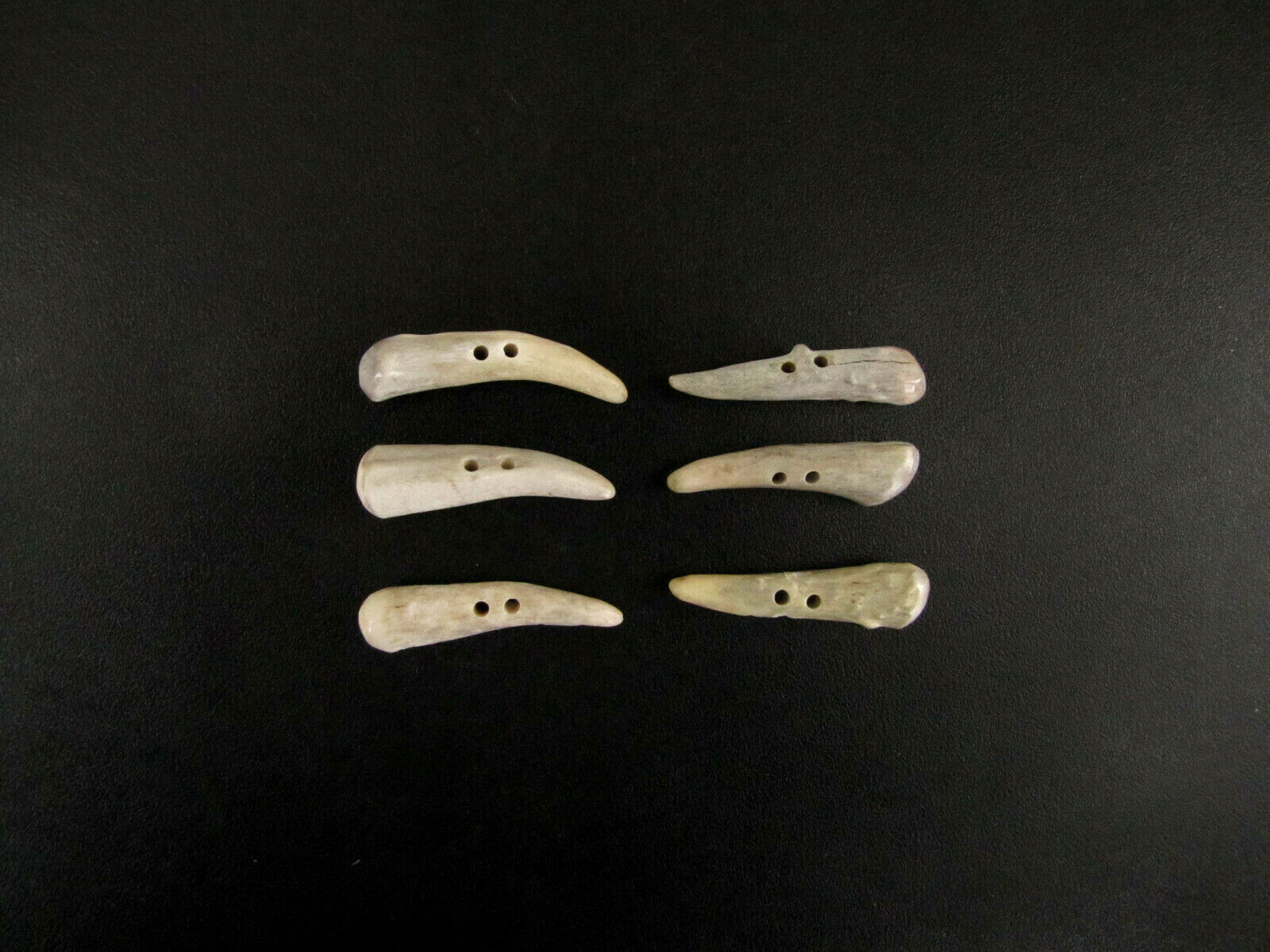 ANTLER BUTTONS,1  3/4"TOGGLES TINES,3/32" HOLE,6 TEXTURED PIECES,134-8