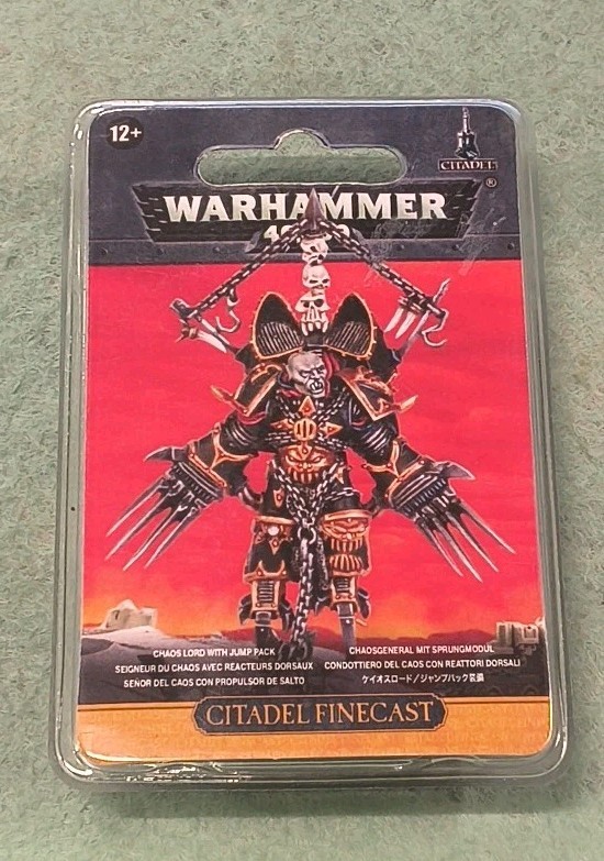 Warhammer 40k Chaos Lord With Jump Pack Plastic