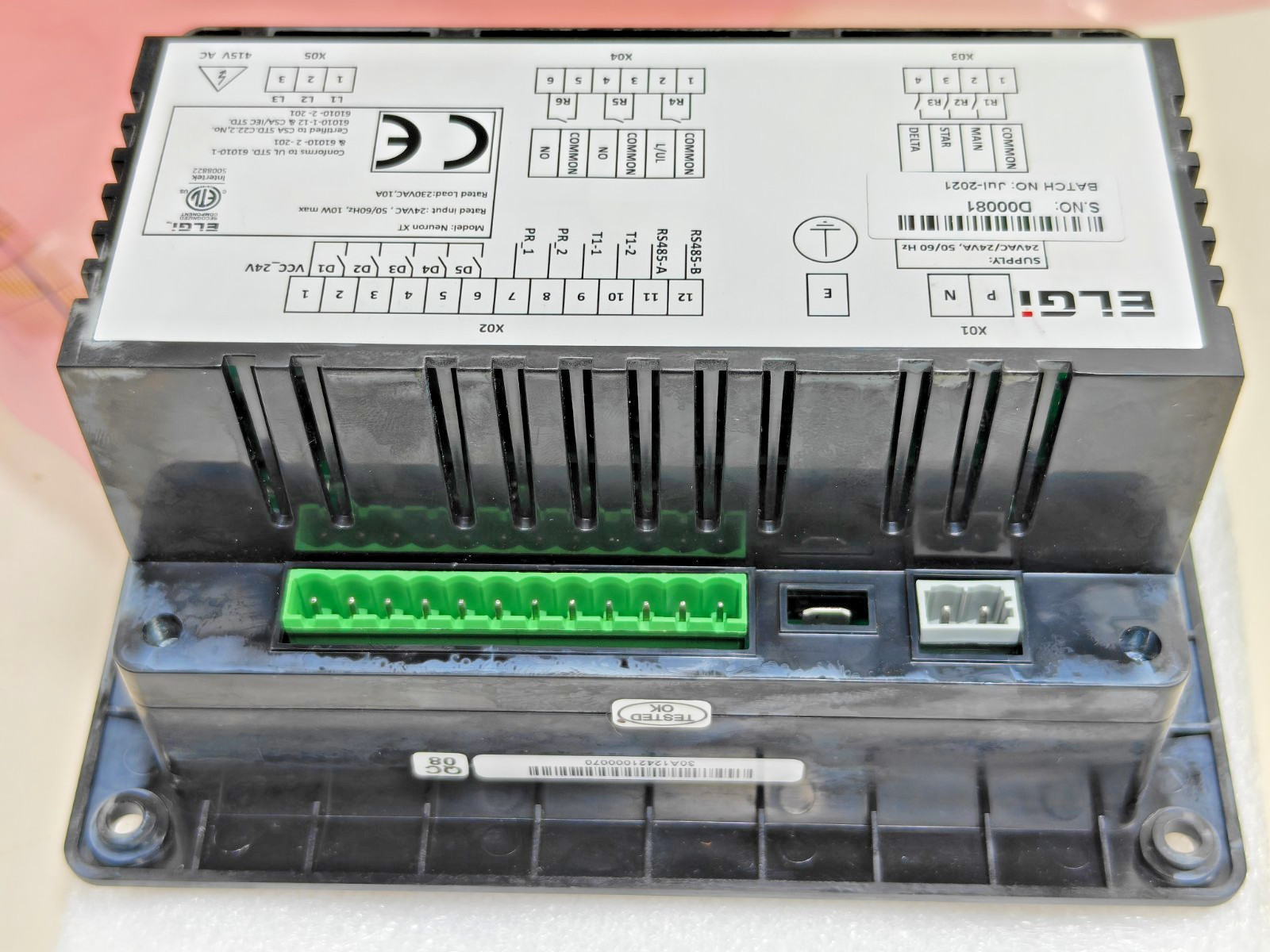 ATS ELGI PHOENIX Neuron XT Controller Panel 24VAC For Paint Booth Baking Unit