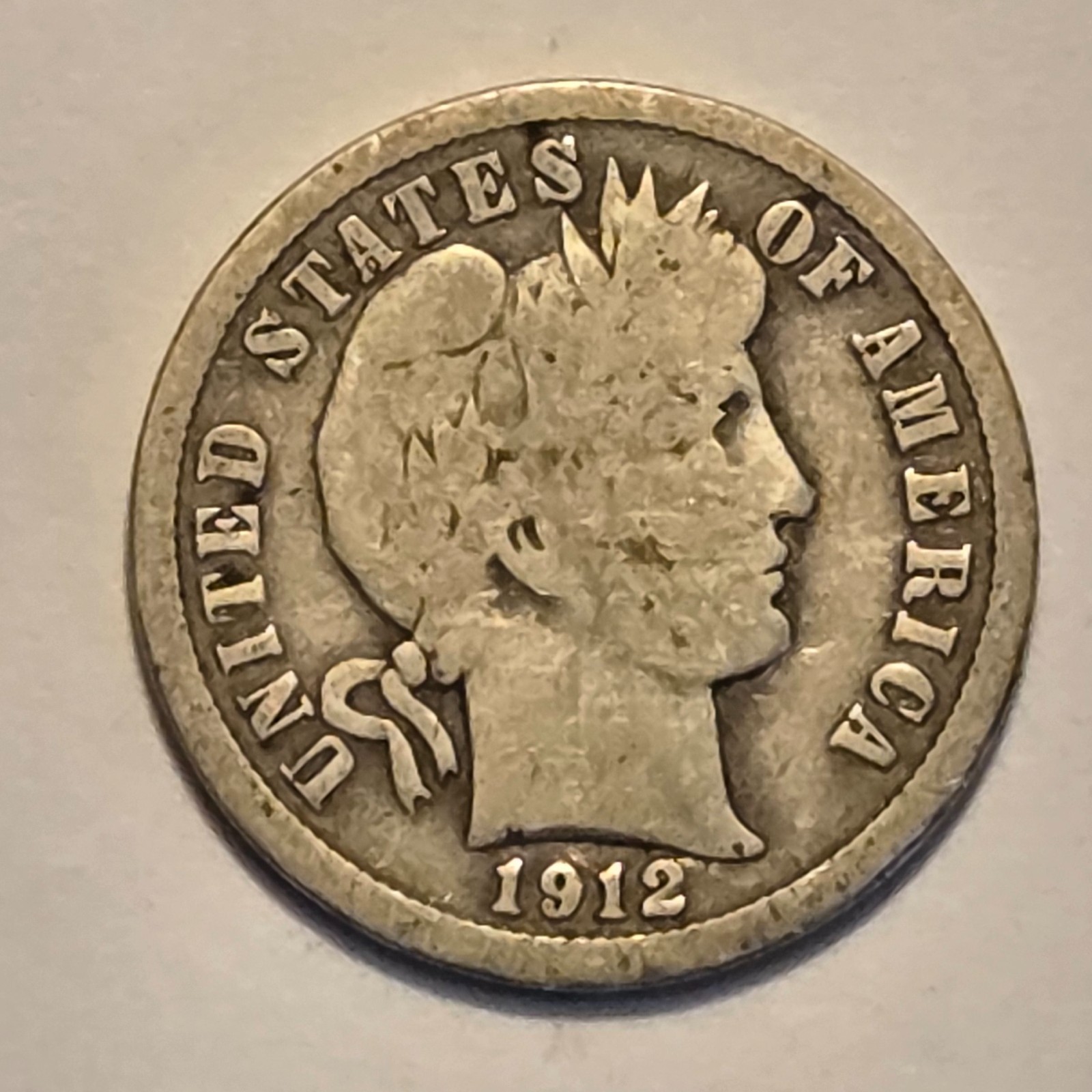 #3 Nicer Low Mintage 1912 P Barber Liberty Dime