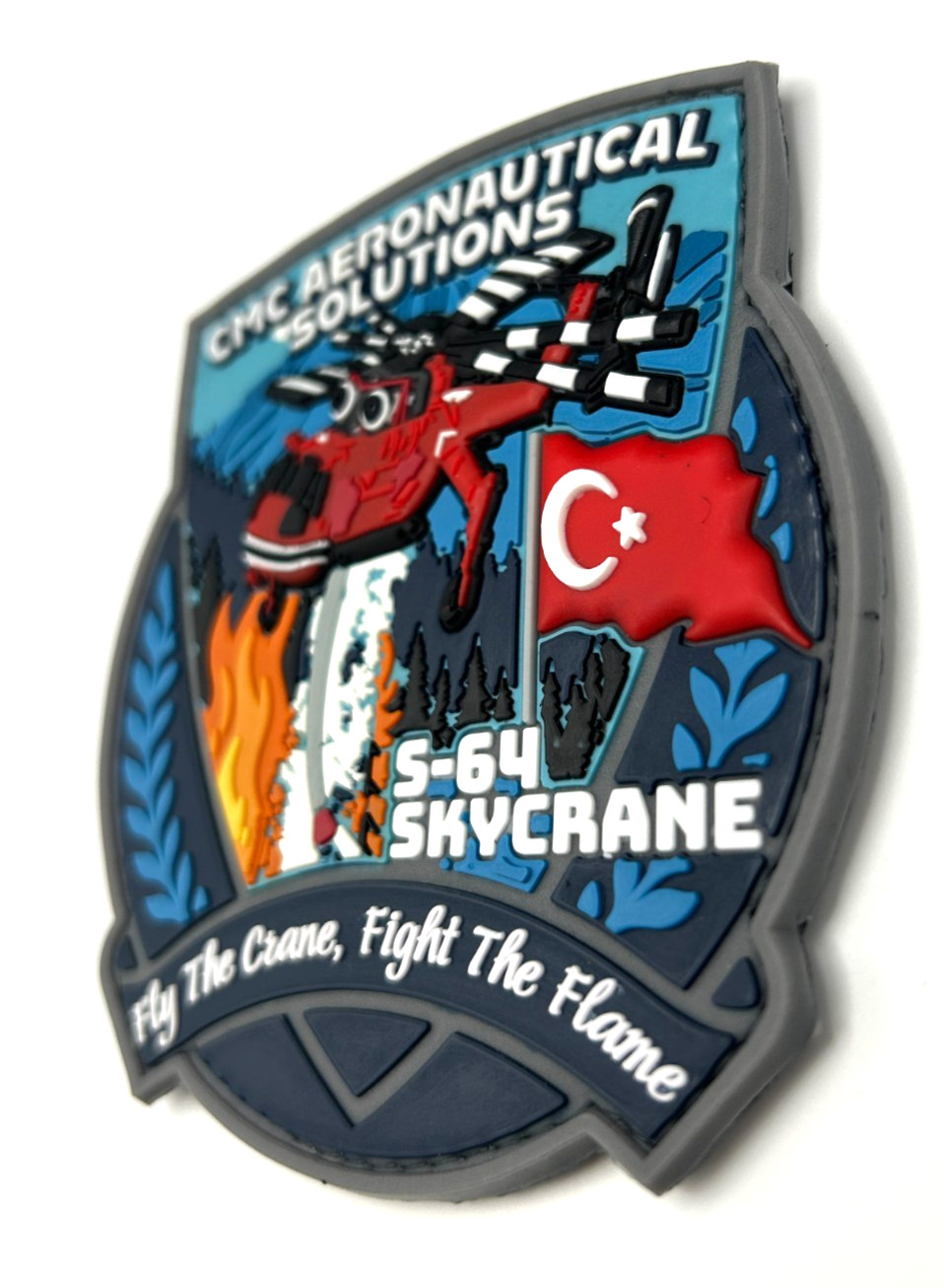 SKORKSY S-64 SKYCRANE- FIREFIGHTER - HIGH QUALITY PVC PATCH