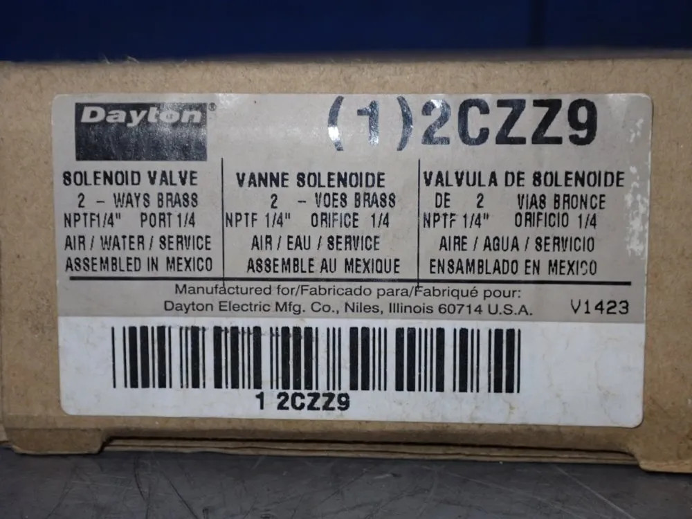 DAYTON SOLENOID VALVE (1) 2CZZ9