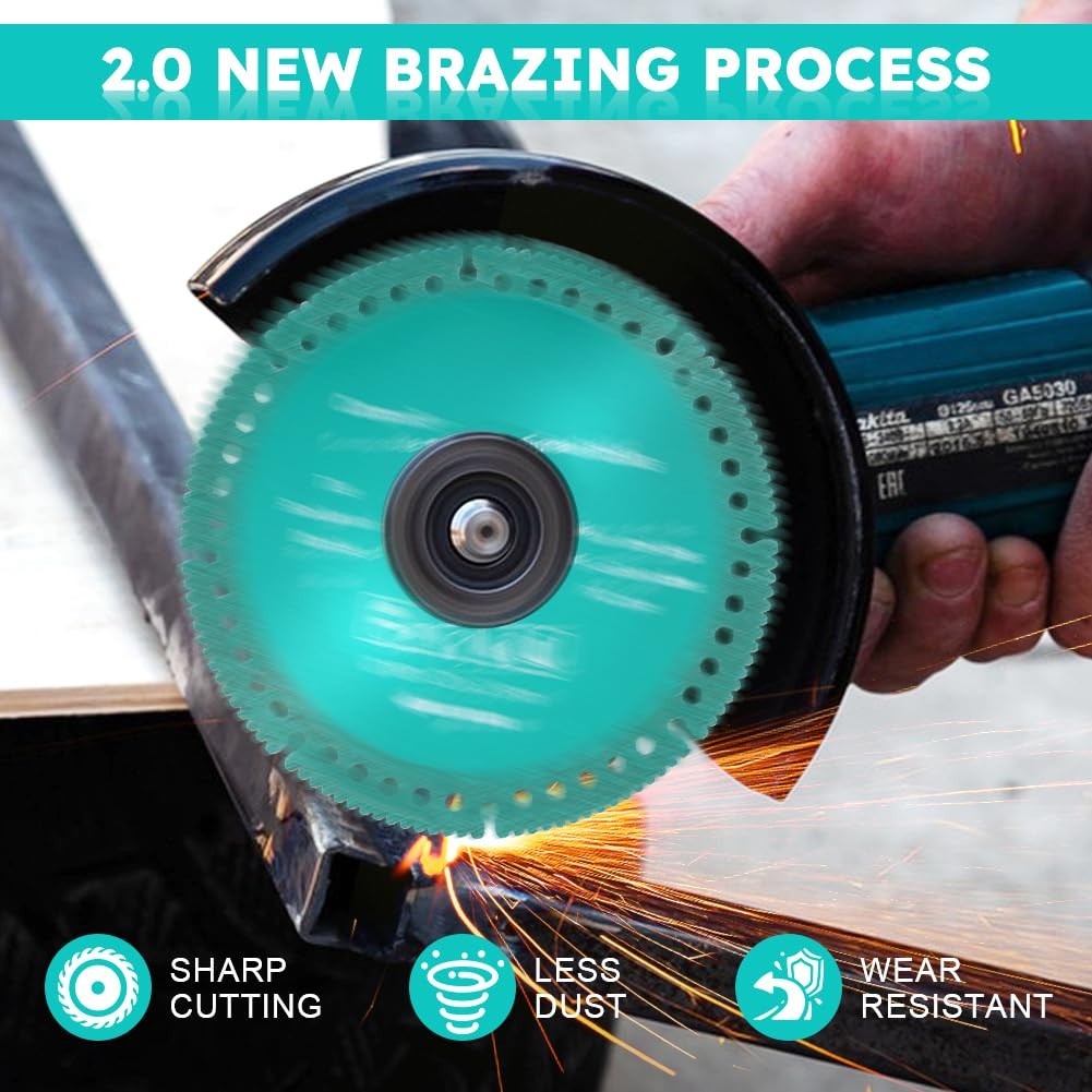 ‎5 Pack Indestructible Disc 2.0 Indestructible Disc for Angle Grinder Cut Green