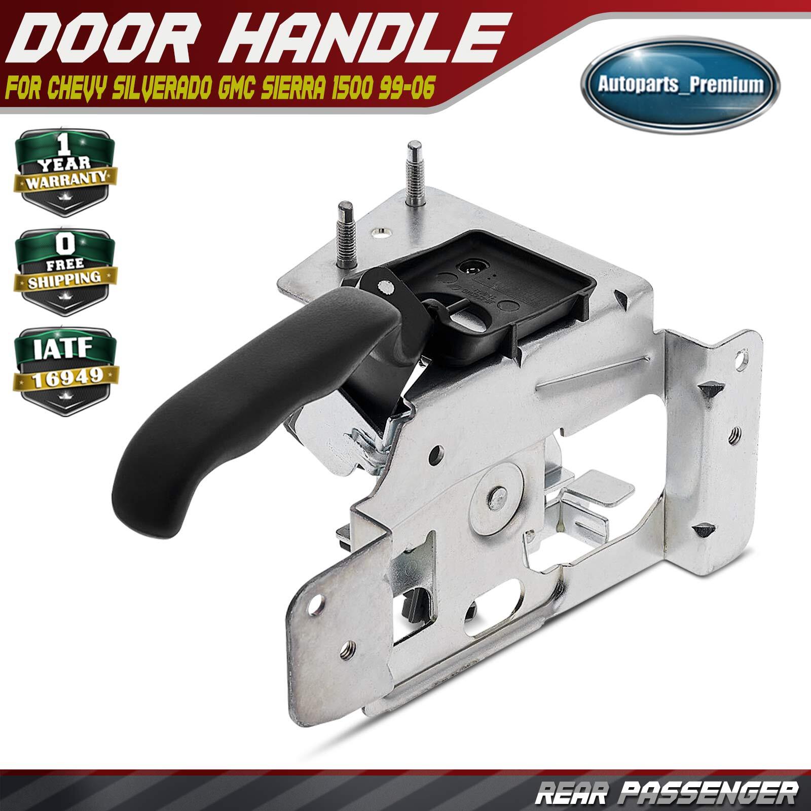 Rear Passenger Interior Door Handle Texture Black for Chevy Silverado 1500 99-06