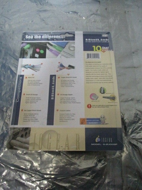 IOGEAR MiniLink 6' PS2 KVM Switch Cable, 406729