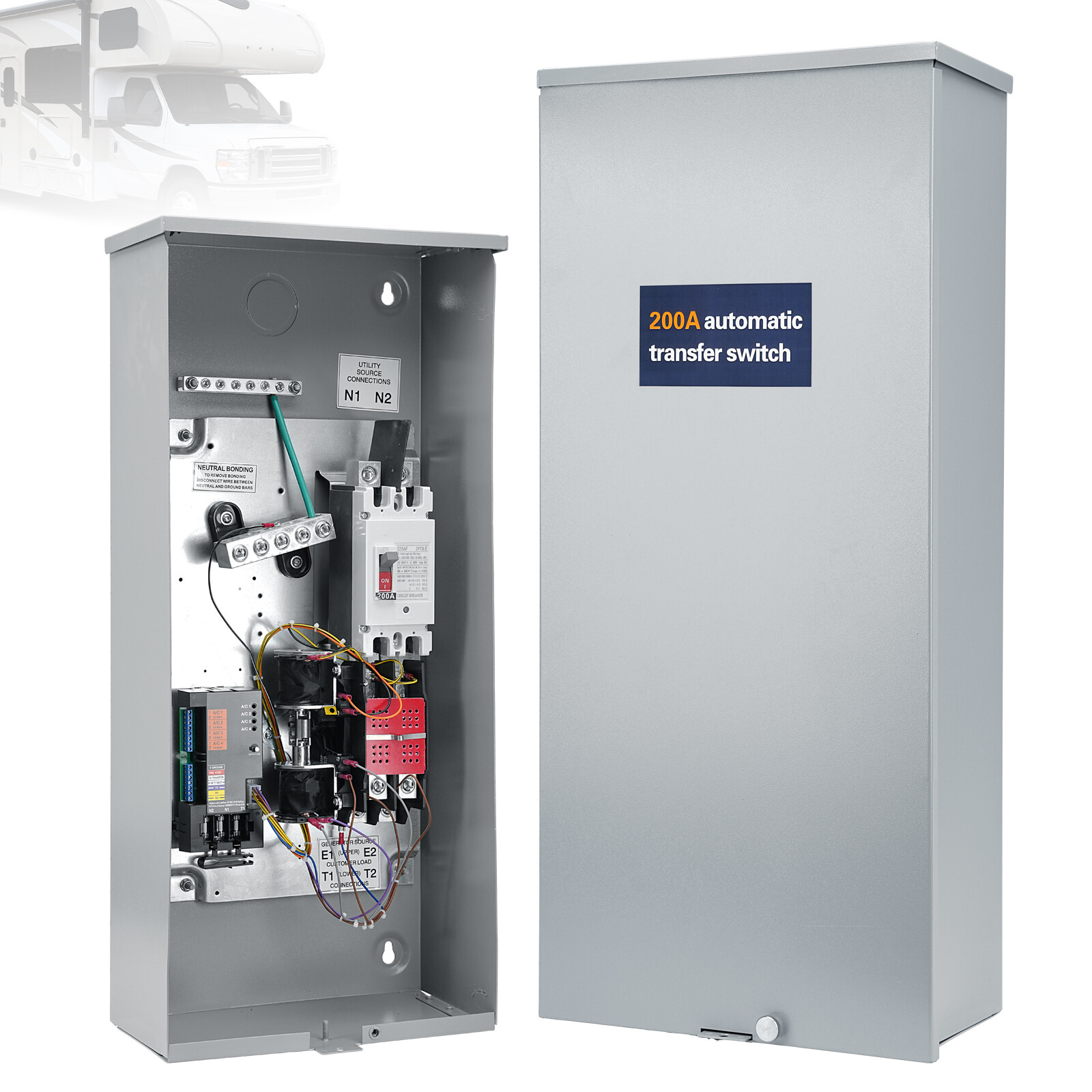 200 Amp Automatic Backup Transfer Switch Outdoor New