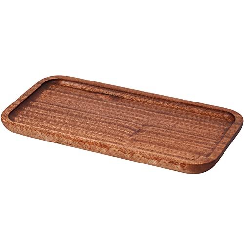 Wooden Vanity Tray, Bathroom Tray Countertop Organizer for Candle Wood