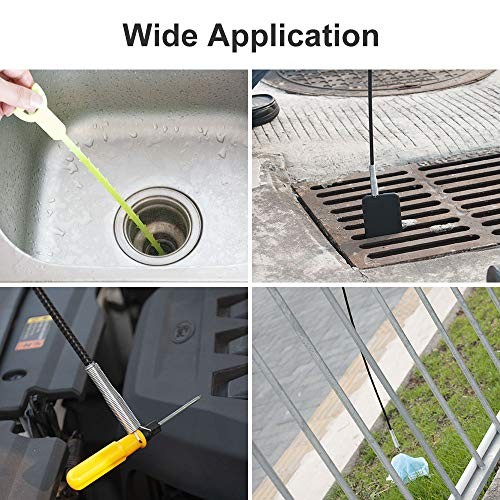 Flexible Grabber Claw Pick Up Reacher Tool (Drain Clog Remove Tool), 63inch