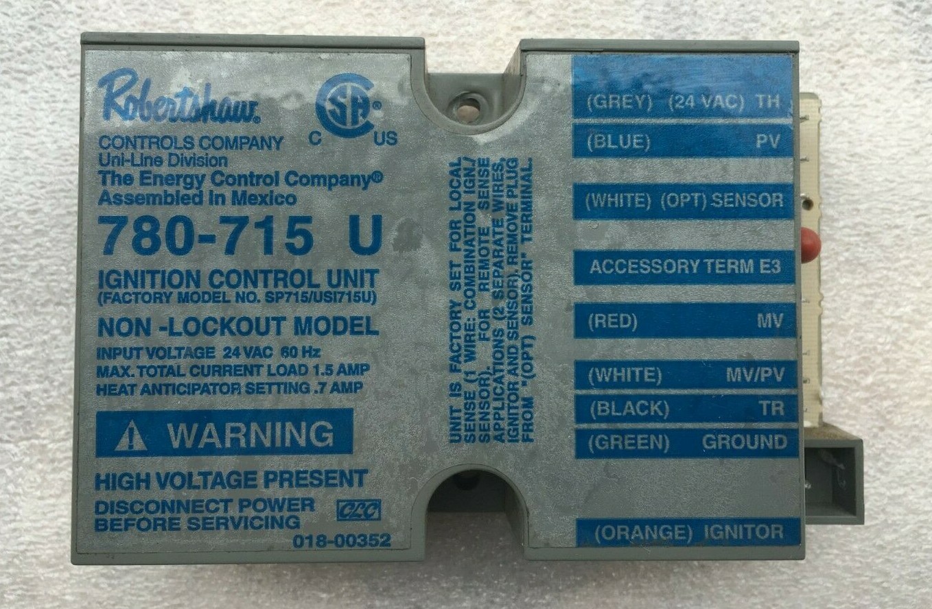 Robertshaw 780-715 U Ignition Control Unit used #P82