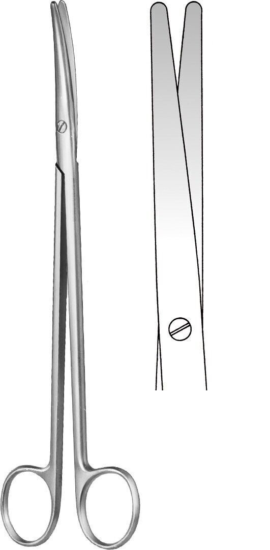 Metzenbaum-Nelson Dissecting Scissor, 11", Curved Blades, Stainless