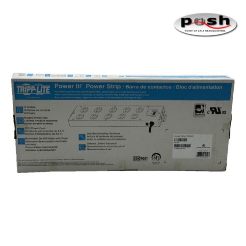 Eaton UL17CB-15 9 OUTLET INDUSTRIAL POWER STRIP WABER METAL 1 TRANSFORMER 15FT C