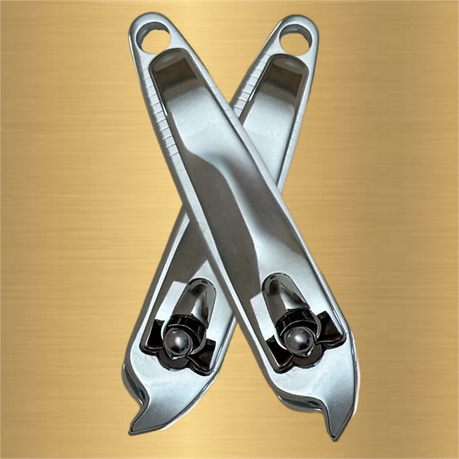 Slanted Edge Nail Clippers & Cuticle Trimmer Side Angle Pedicure Manicure Tool