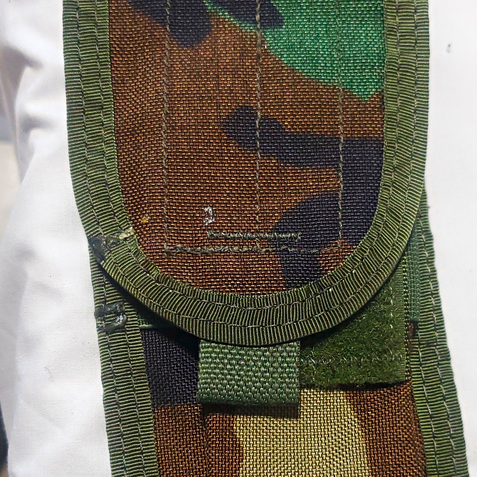 Camouflage Military MOLLE Utility Pouch Nylon w/ Snap Strap Attachment