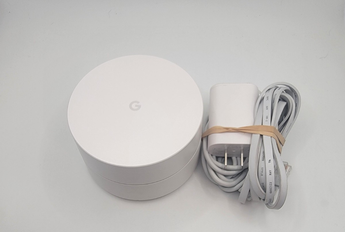Google Home Nest WiFi Mesh Router AC-1304 W/POWER CORD ETHERNET FACTORY RESET
