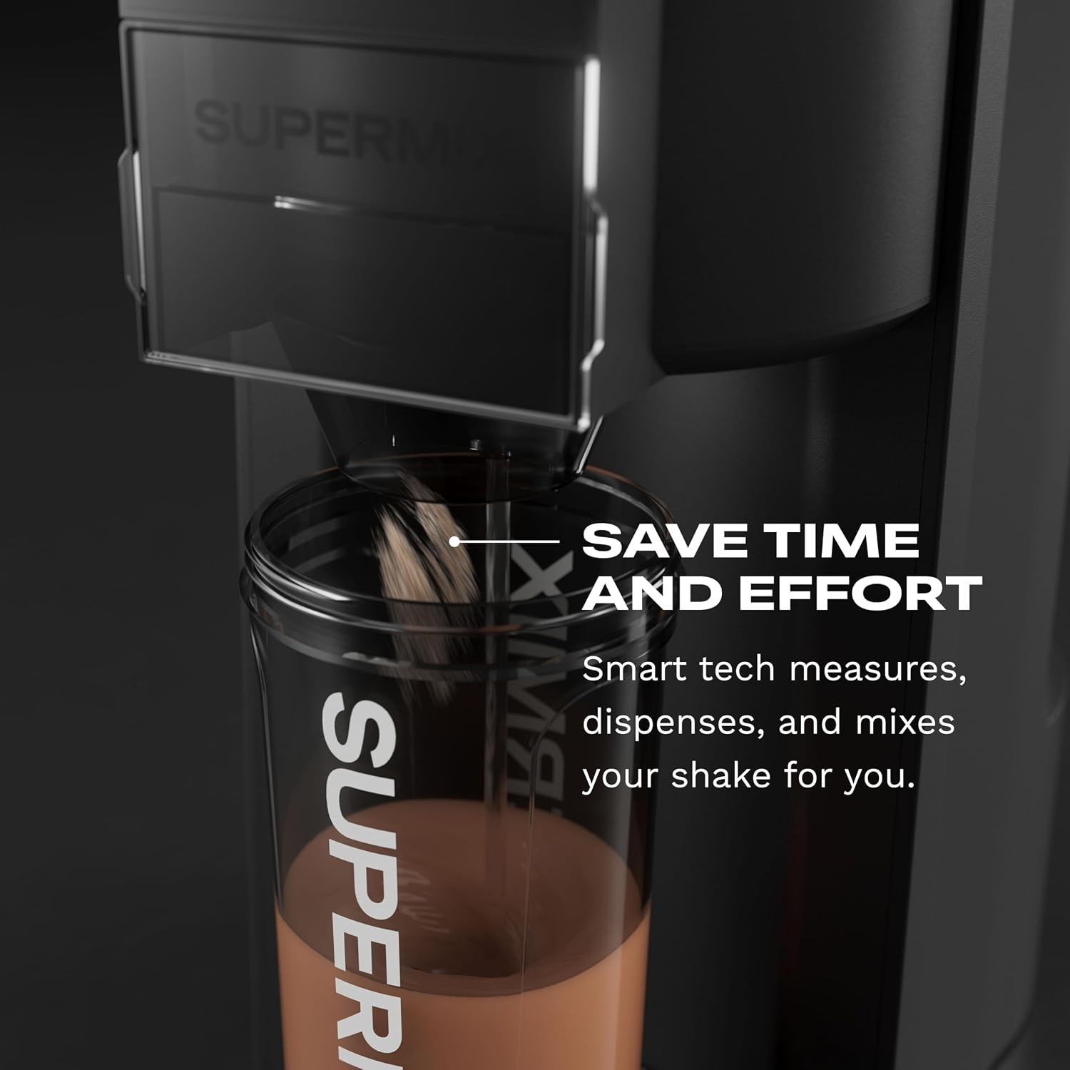 Brezza Supermix Protein Shake Maker Black Electric Auto Blender Dispenser System
