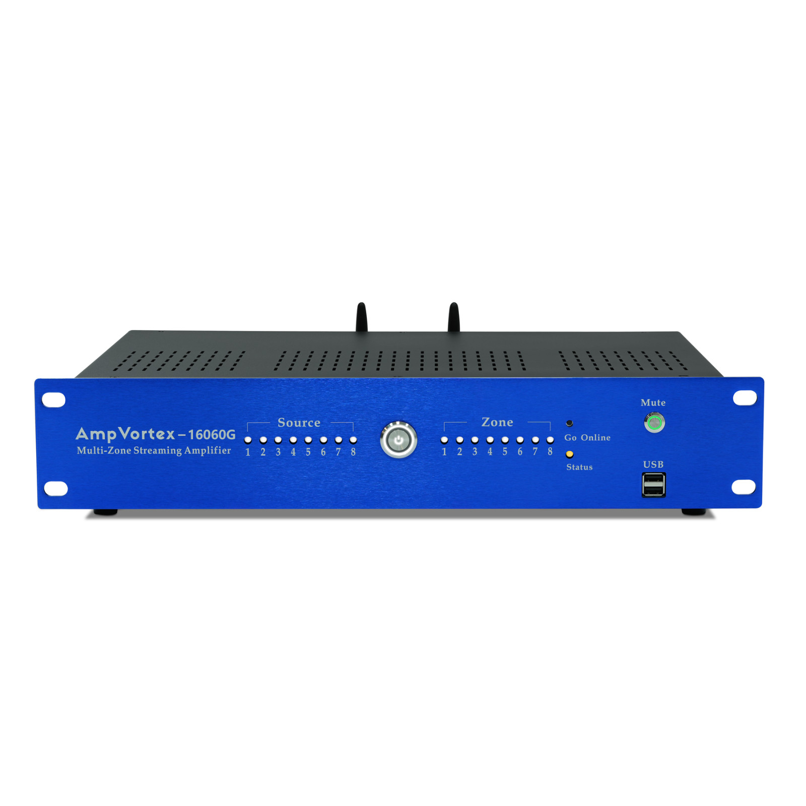 AmpVortex 16060G 8-zone multi-room streaming amplifier 1040W with Google Cast