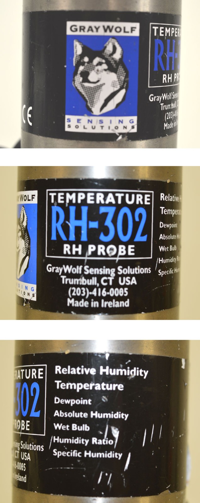 Gray Wolf RH-302 Relative Humidity Temperature RH Probe Dewpoint Absol/Spec USB