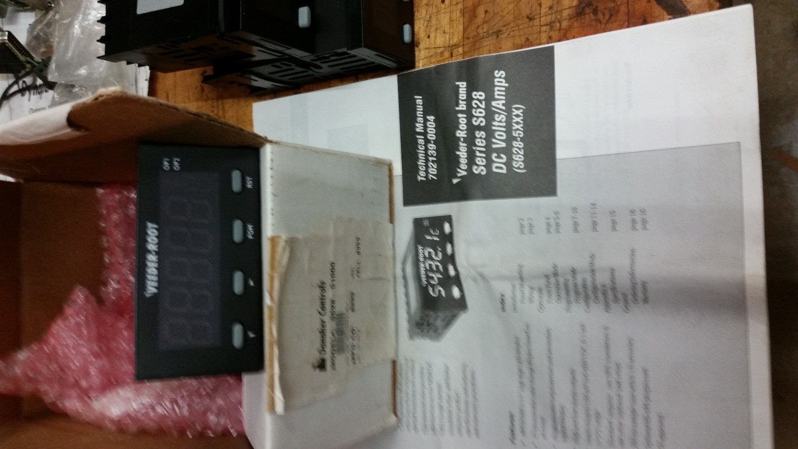 Danaher Voltage and Amp meter S628 Veeder Root