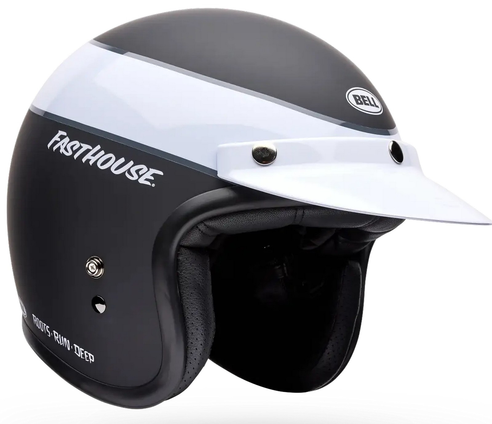 Bell Custom 500 Fasthouse LE Open Face Motorcycle Helmet Black
